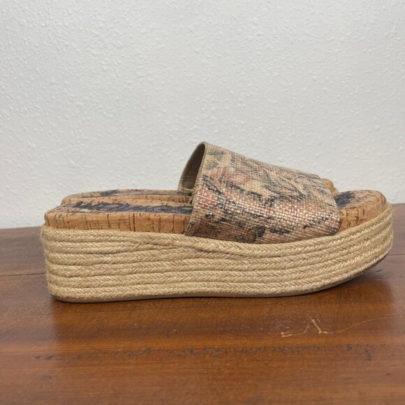 NEW Sam Edelman Women's Weslee Espadrilles Platform Sandals Cork Brown Sz 7.5 - Picture 10 of 14